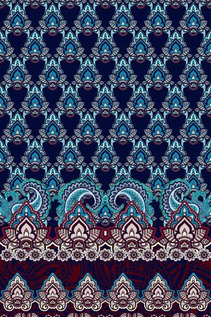 佩斯利印花华亿平台图片