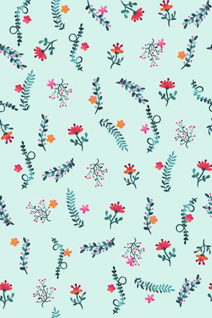 夏日小清新印花华亿平台图片