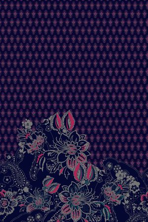 佩斯利印花华亿平台图片