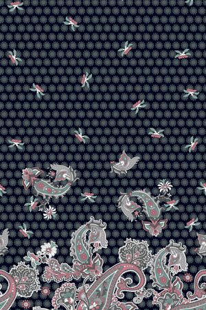 佩斯利印花华亿平台图片