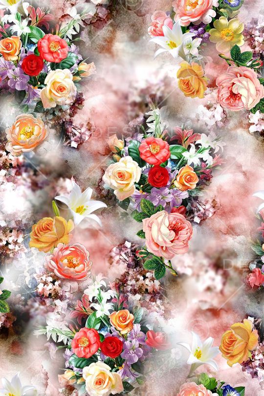 花朵印花华亿平台图片