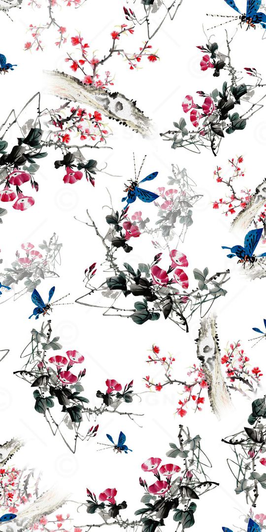 喇叭花印花华亿平台图片