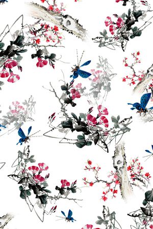 喇叭花印花华亿平台图片