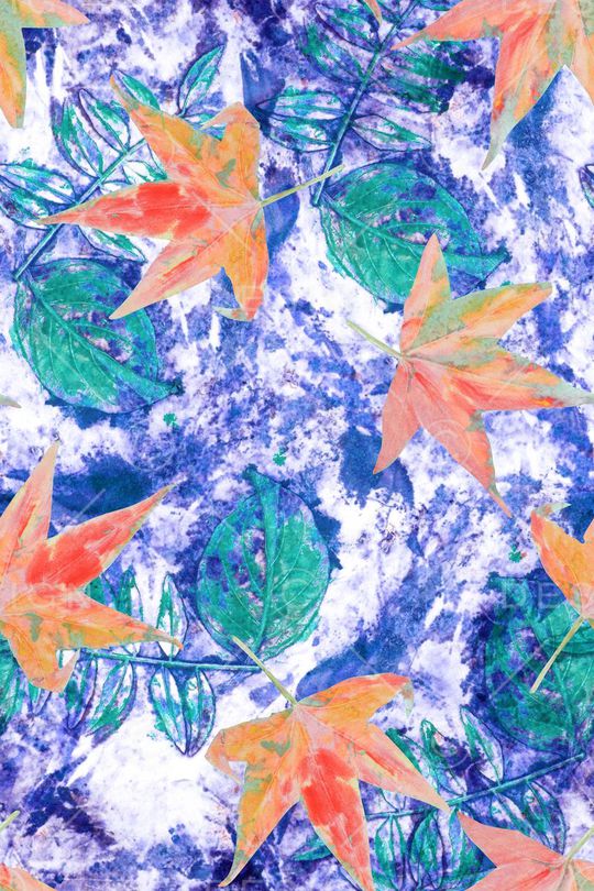 落叶印花华亿平台图片