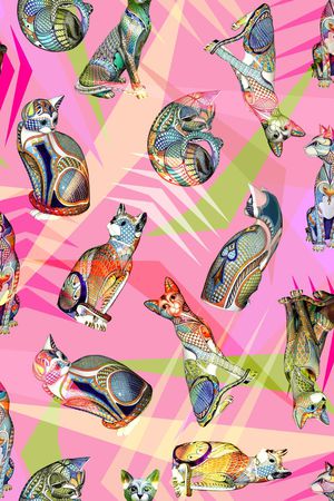 几何印花华亿平台图片