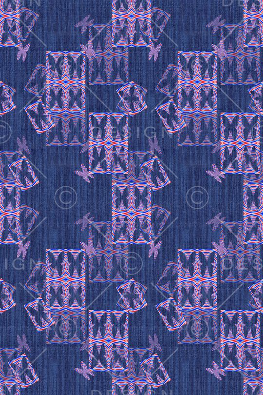 炫彩几何拼贴印花华亿平台图片