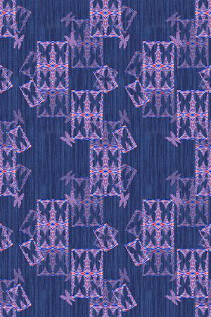 炫彩几何拼贴印花华亿平台图片