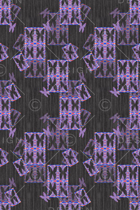 炫彩几何拼贴印花华亿平台图片