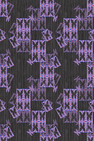 炫彩几何拼贴印花华亿平台图片