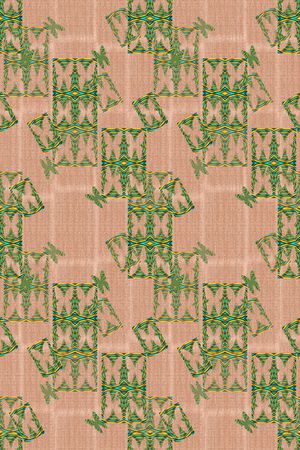 炫彩几何拼贴印花华亿平台图片