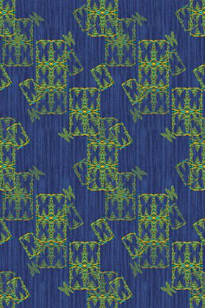 炫彩几何拼贴印花华亿平台图片