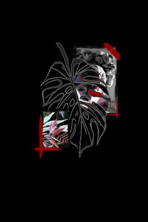 热带植物印花华亿平台图片