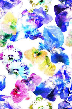 水彩印花华亿平台图片