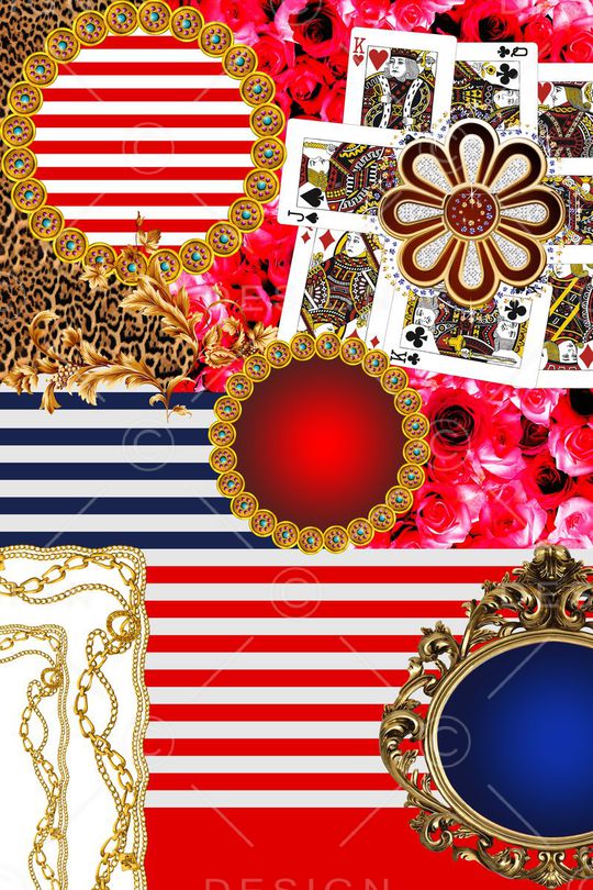 条纹印花华亿平台图片