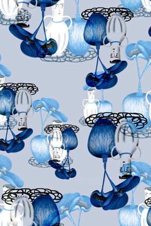 花瓶印花华亿平台图片