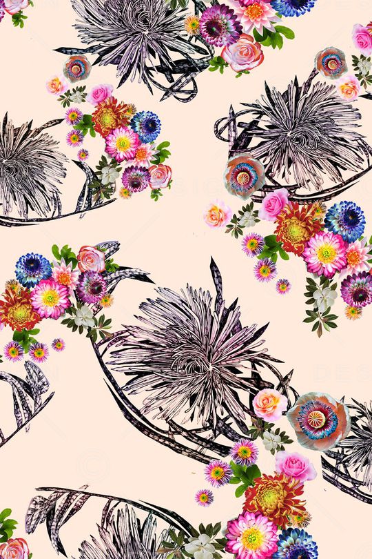 花朵印花华亿平台图片