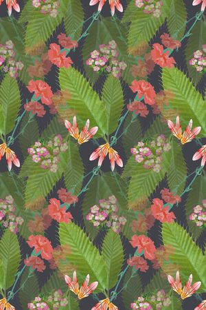 植物花卉印花华亿平台图片