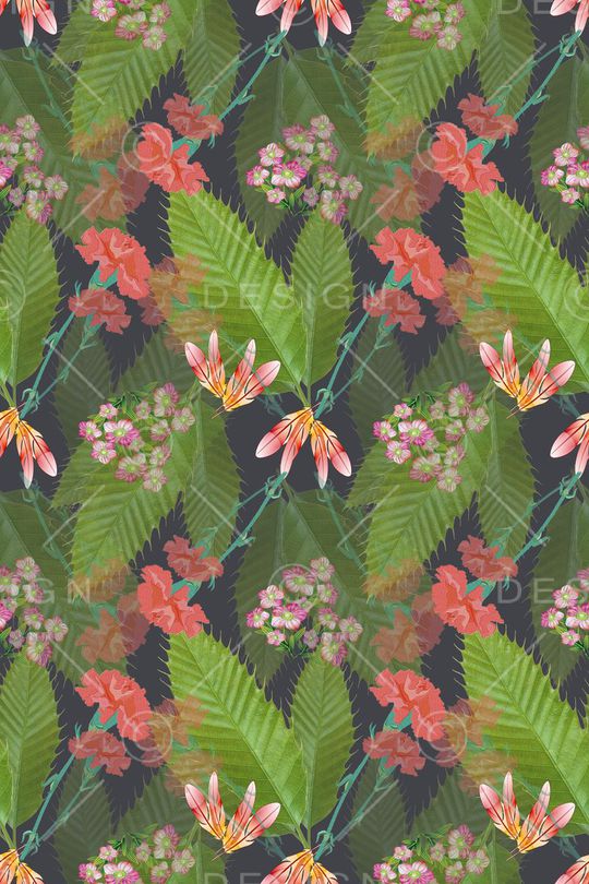 植物花卉印花华亿平台图片