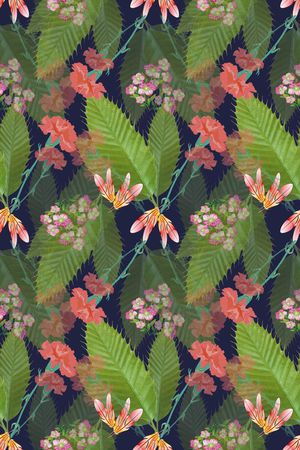 植物花卉印花华亿平台图片