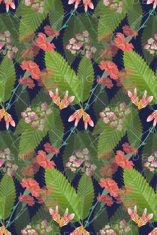 植物花卉印花华亿平台图片