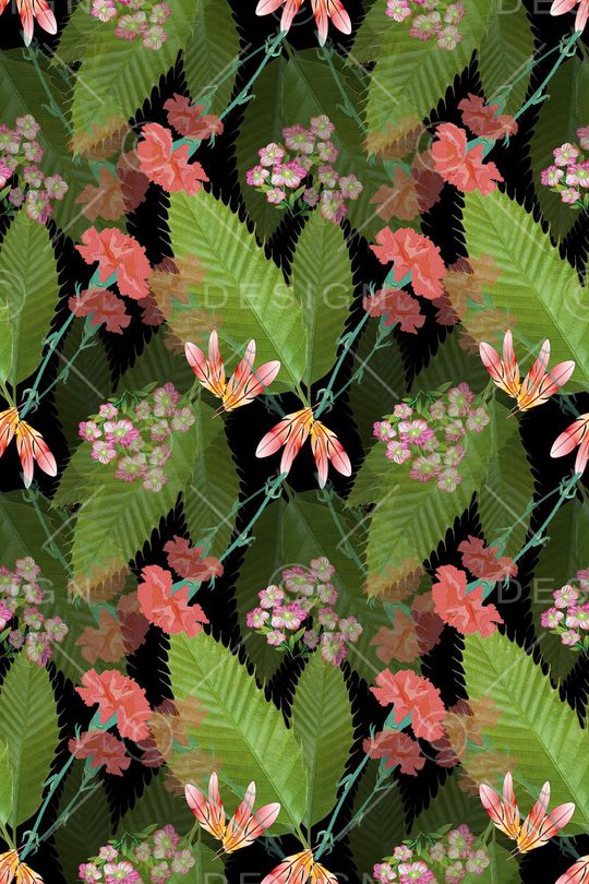 植物花卉印花华亿平台图片