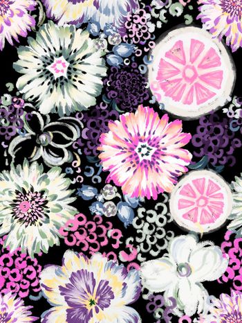 花朵印花华亿平台图片