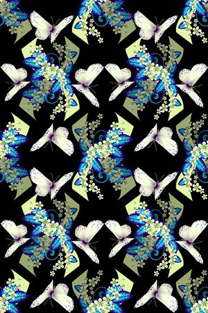 鸟昆虫图案印花华亿平台图片