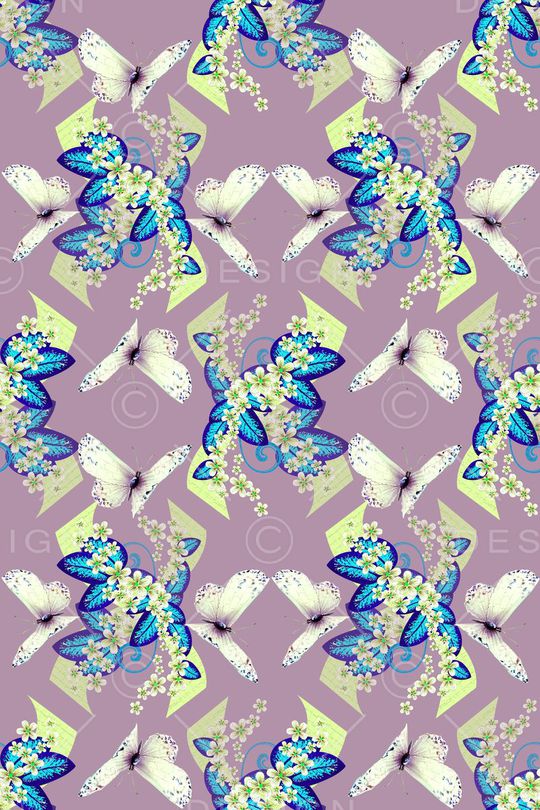 鸟昆虫图案印花华亿平台图片