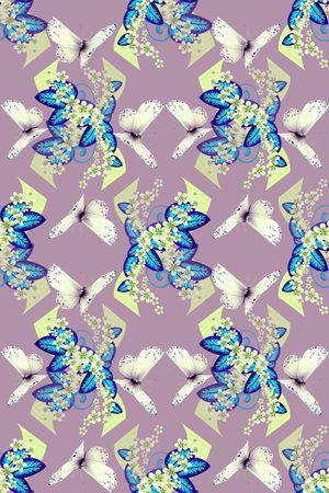 鸟昆虫图案印花华亿平台图片