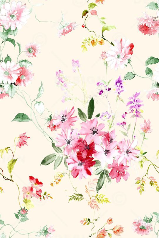 满版小花印花华亿平台图片