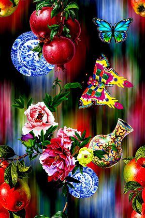 时尚女装印花华亿平台图片