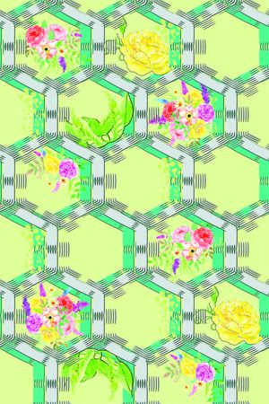 hexagon印花华亿平台图片