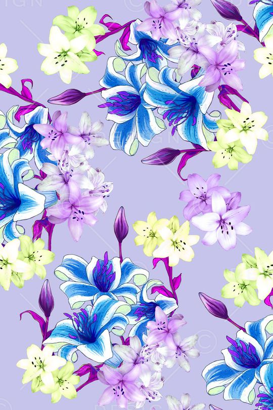 花卉印花华亿平台图片