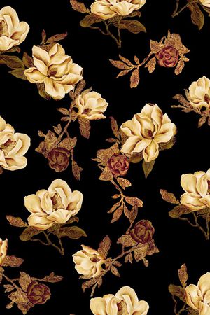 黑底印花华亿平台图片