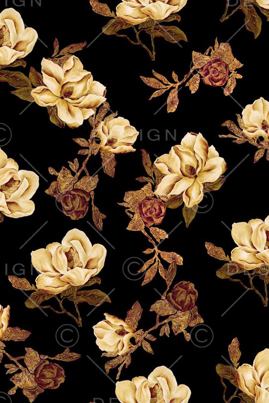 黑底印花华亿平台图片