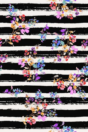 几何线条印花华亿平台图片