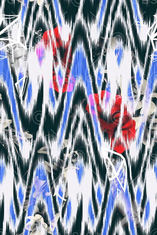 抽象印花华亿平台图片