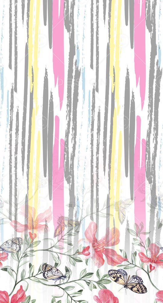 淡雅印花华亿平台图片