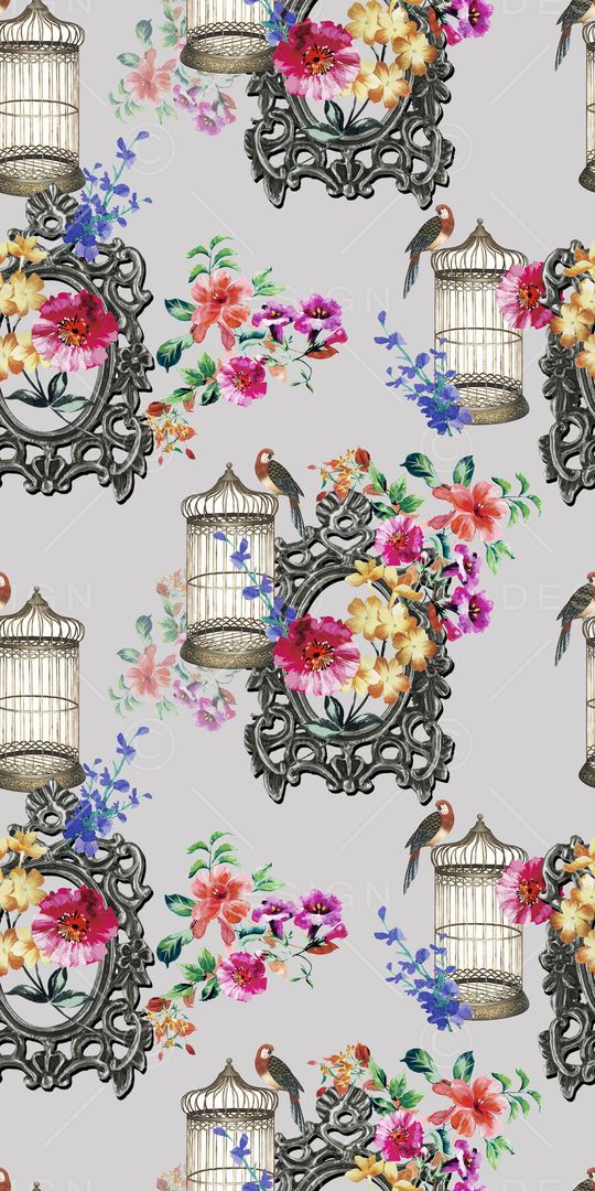 鸟笼印花华亿平台图片