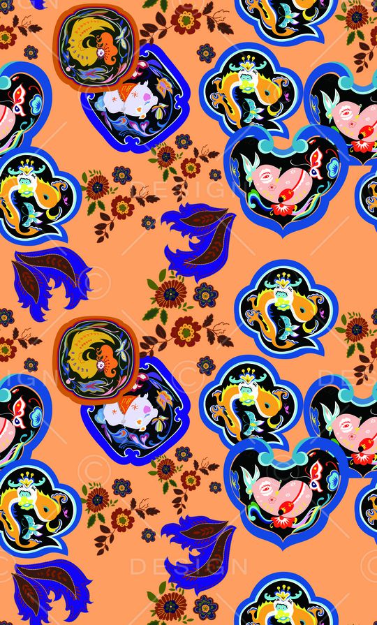 莫妮卡-女装华亿平台印花华亿平台图片