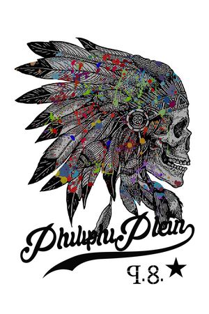 骷髅头印花华亿平台图片