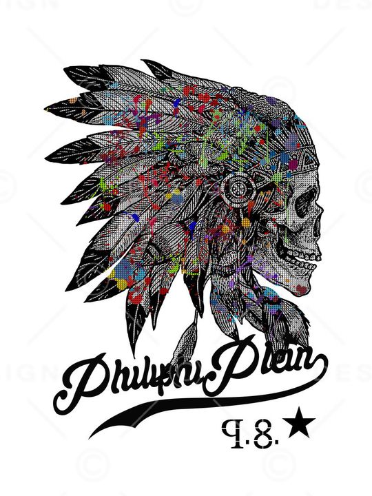 骷髅头印花华亿平台图片