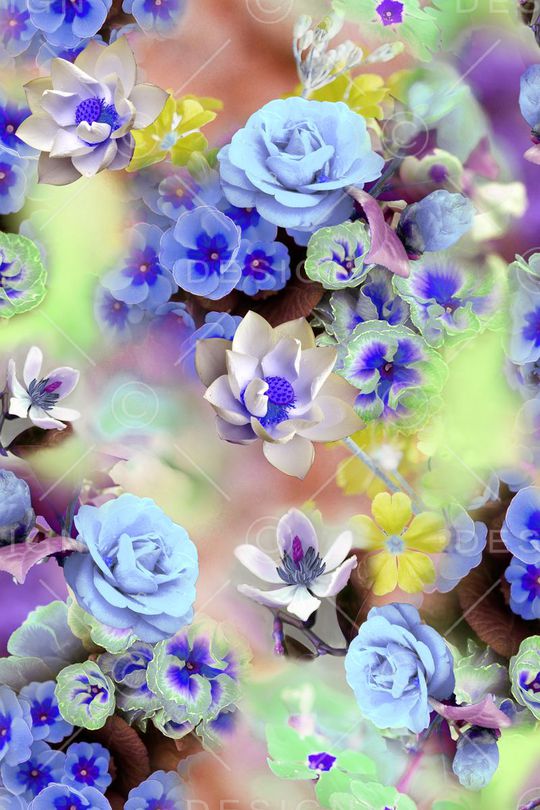 花卉印花华亿平台图片