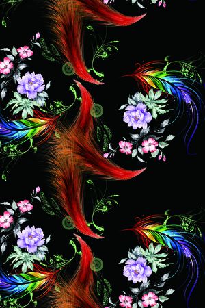 莫妮卡-女装华亿平台印花华亿平台图片