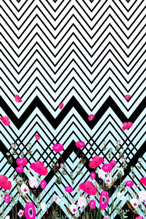 条纹印花华亿平台图片