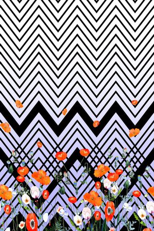 条纹印花华亿平台图片