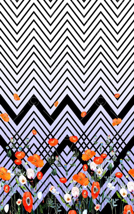 条纹印花华亿平台图片