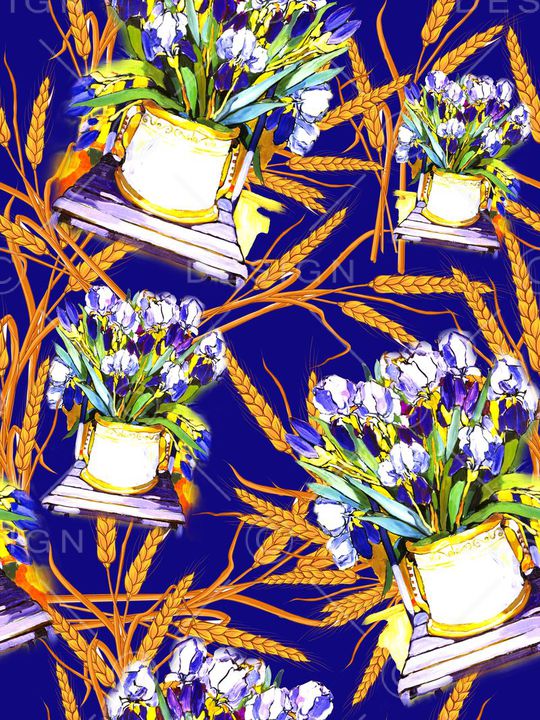 手绘印花华亿平台图片