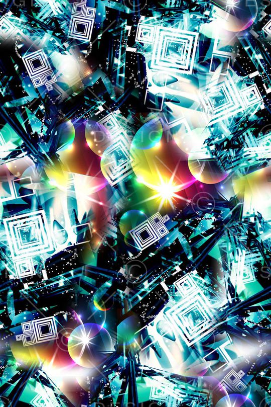 水墨感印花华亿平台图片