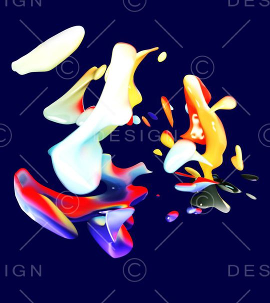 抽象印花华亿平台图片